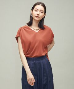 L size ONWARD(大きいサイズ) / エルサイズオンワード シャツ・ブラウス | 【洗える】Bunch Vネック ブラウス