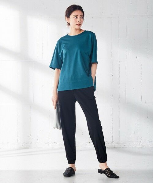 L size ONWARD(大きいサイズ) / エルサイズオンワード カットソー | 【洗える】 Plating天竺 バックデザイン カットソー | 詳細5