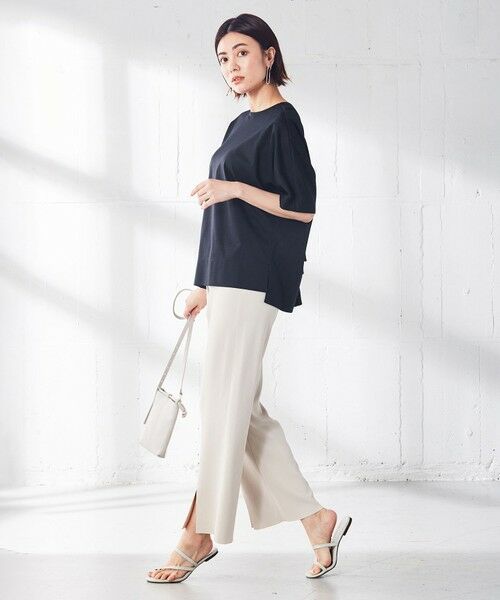 L size ONWARD(大きいサイズ) / エルサイズオンワード カットソー | 【洗える】 Plating天竺 バックデザイン カットソー | 詳細7