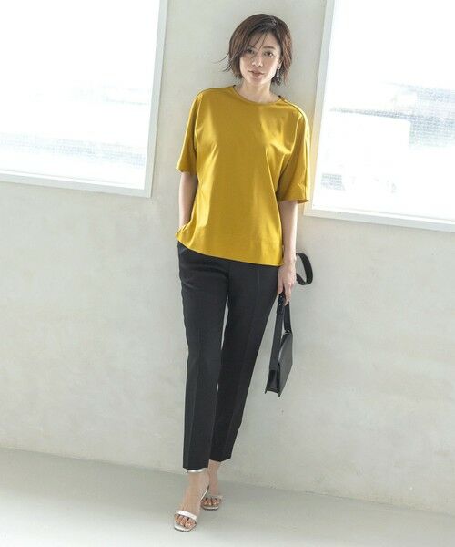 L size ONWARD(大きいサイズ) / エルサイズオンワード カットソー | 【洗える】 Plating天竺 バックデザイン カットソー | 詳細10