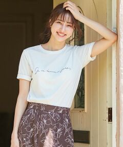 L size ONWARD(大きいサイズ) / エルサイズオンワード カットソー | 【NAIL HOLICコラボ】ロゴ Tシャツ