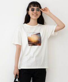 L size ONWARD(大きいサイズ) / エルサイズオンワード カットソー | 旅するフォト Tシャツ
