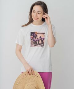 L size ONWARD(大きいサイズ) / エルサイズオンワード カットソー | 旅するフォト Tシャツ