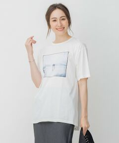 L size ONWARD(大きいサイズ) / エルサイズオンワード カットソー | 旅するフォト Tシャツ