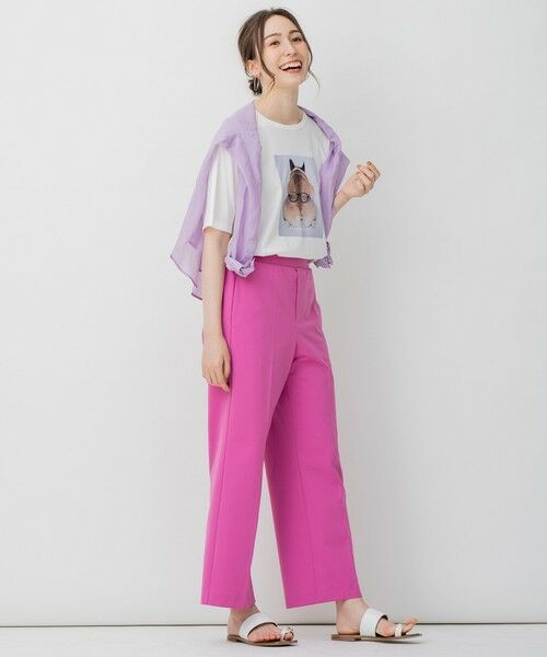 L size ONWARD(大きいサイズ) / エルサイズオンワード カットソー | 旅するフォト Tシャツ | 詳細3