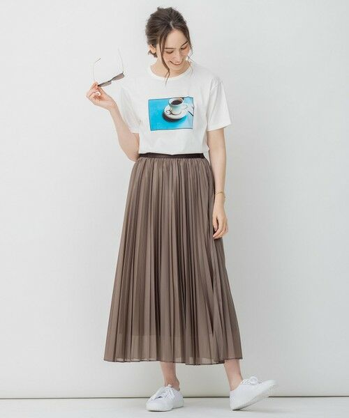 L size ONWARD(大きいサイズ) / エルサイズオンワード カットソー | 旅するフォト Tシャツ | 詳細4