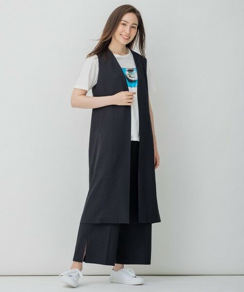 L size ONWARD(大きいサイズ) / エルサイズオンワード カットソー | 旅するフォト Tシャツ | 詳細6