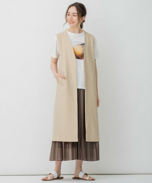 L size ONWARD(大きいサイズ) / エルサイズオンワード カットソー | 旅するフォト Tシャツ | 詳細10