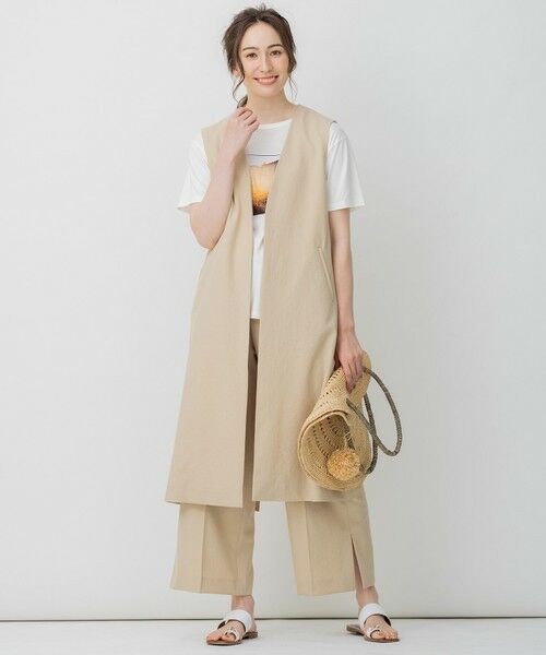 L size ONWARD(大きいサイズ) / エルサイズオンワード カットソー | 旅するフォト Tシャツ | 詳細11