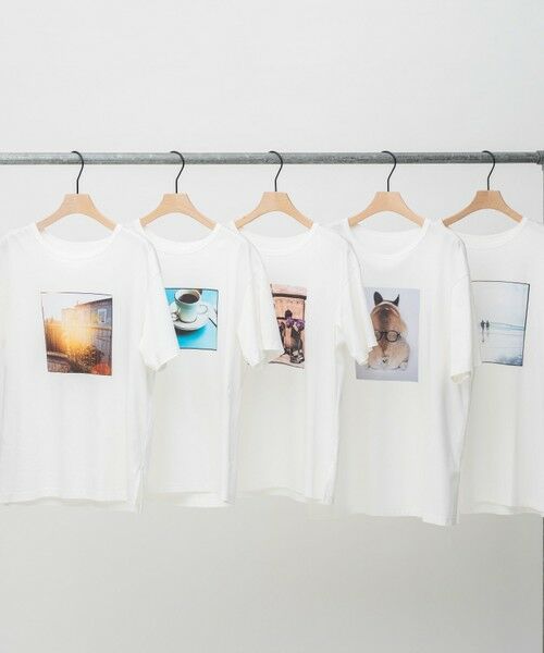 L size ONWARD(大きいサイズ) / エルサイズオンワード カットソー | 旅するフォト Tシャツ | 詳細12