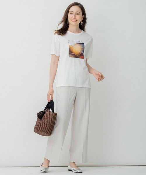 L size ONWARD(大きいサイズ) / エルサイズオンワード カットソー | 旅するフォト Tシャツ | 詳細8