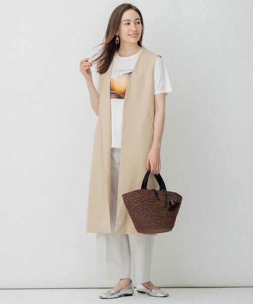 L size ONWARD(大きいサイズ) / エルサイズオンワード カットソー | 旅するフォト Tシャツ | 詳細9