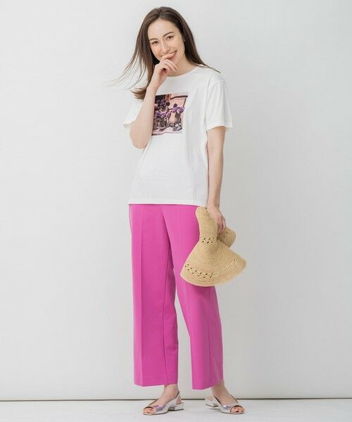 L size ONWARD(大きいサイズ) / エルサイズオンワード カットソー | 旅するフォト Tシャツ | 詳細14