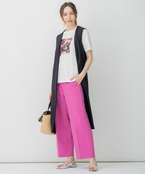 L size ONWARD(大きいサイズ) / エルサイズオンワード カットソー | 旅するフォト Tシャツ | 詳細15