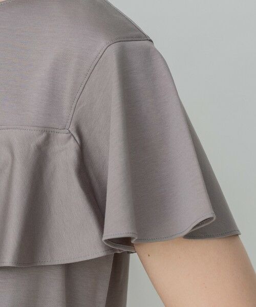 L size ONWARD(大きいサイズ) / エルサイズオンワード カットソー | 【新色登場】BIGフリルジャージー Tシャツ | 詳細12