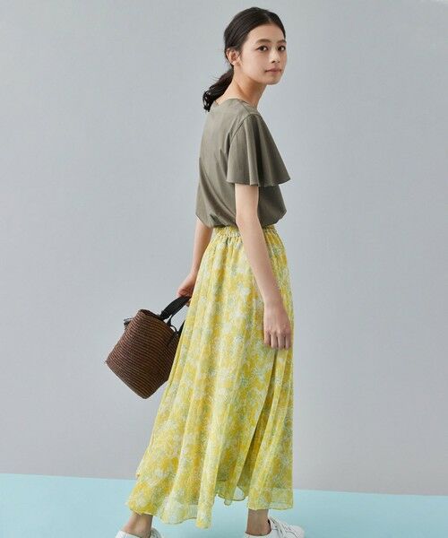 L size ONWARD(大きいサイズ) / エルサイズオンワード カットソー | 【新色登場】BIGフリルジャージー Tシャツ | 詳細17