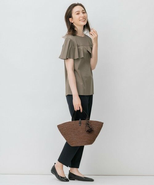 L size ONWARD(大きいサイズ) / エルサイズオンワード カットソー | 【新色登場】BIGフリルジャージー Tシャツ | 詳細19