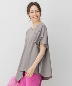 L size ONWARD(大きいサイズ) / エルサイズオンワード カットソー | 【新色登場！】フレアシルエット アシンメトリー Tシャツ