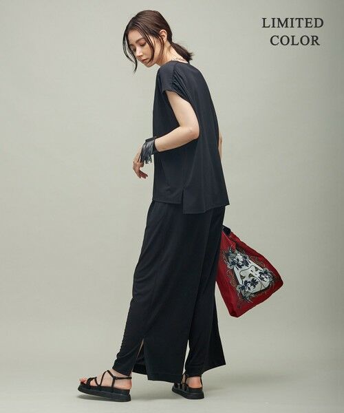 L size ONWARD(大きいサイズ) / エルサイズオンワード その他パンツ | 【洗える】Bunch イージー ワイドパンツ | 詳細2