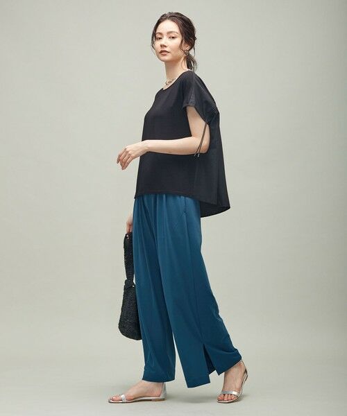 L size ONWARD(大きいサイズ) / エルサイズオンワード その他パンツ | 【洗える】Bunch イージー ワイドパンツ | 詳細14