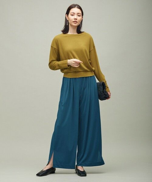 L size ONWARD(大きいサイズ) / エルサイズオンワード その他パンツ | 【洗える】Bunch イージー ワイドパンツ | 詳細15