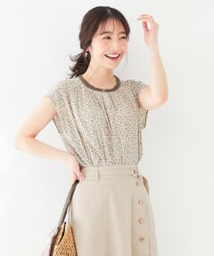 L size ONWARD(大きいサイズ) / エルサイズオンワード シャツ・ブラウス | 【洗える】カッセンフラワープリント ブラウス