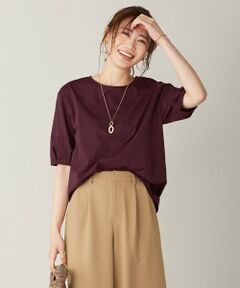 L size ONWARD(大きいサイズ) / エルサイズオンワード カットソー | 【消臭機能付き】プレーティングジャージー ボリュームスリーブ カットソー