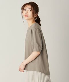 L size ONWARD(大きいサイズ) / エルサイズオンワード カットソー | 【消臭機能付き】プレーティングジャージー ボリュームスリーブ カットソー