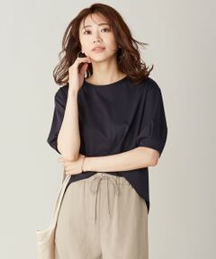 L size ONWARD(大きいサイズ) / エルサイズオンワード カットソー | 【消臭機能付き】プレーティングジャージー ボリュームスリーブ カットソー