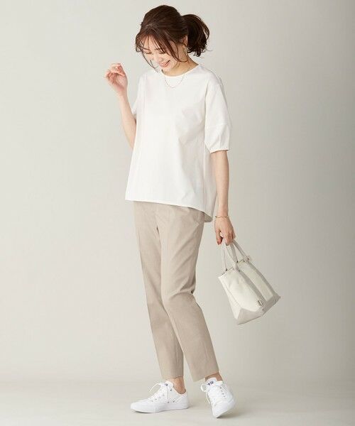 L size ONWARD(大きいサイズ) / エルサイズオンワード カットソー | 【消臭機能付き】プレーティングジャージー ボリュームスリーブ カットソー | 詳細1