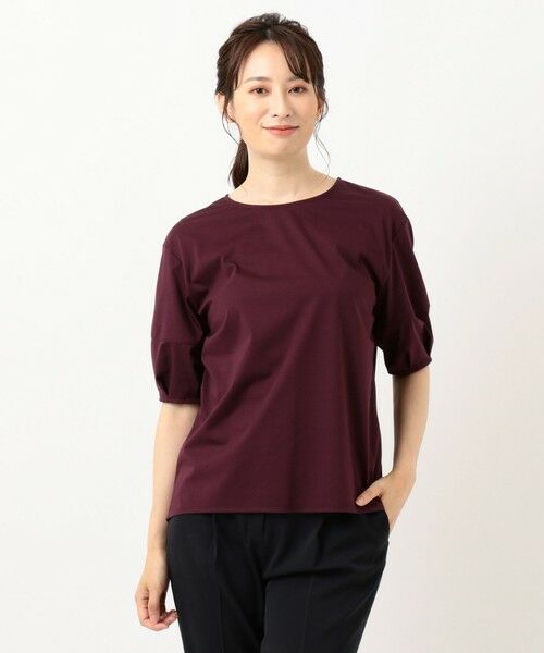 L size ONWARD(大きいサイズ) / エルサイズオンワード カットソー | 【消臭機能付き】プレーティングジャージー ボリュームスリーブ カットソー | 詳細6