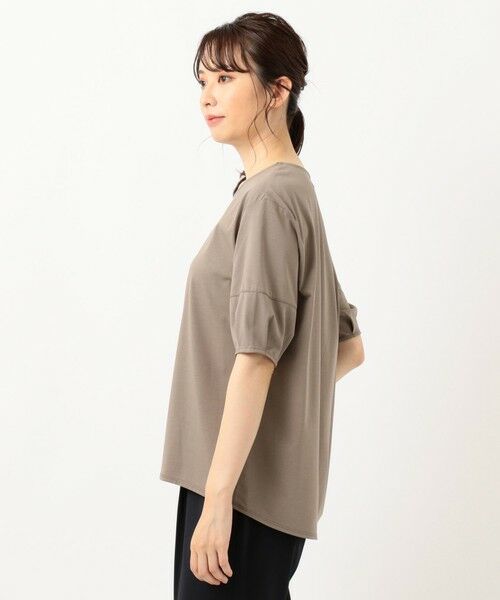 L size ONWARD(大きいサイズ) / エルサイズオンワード カットソー | 【消臭機能付き】プレーティングジャージー ボリュームスリーブ カットソー | 詳細9