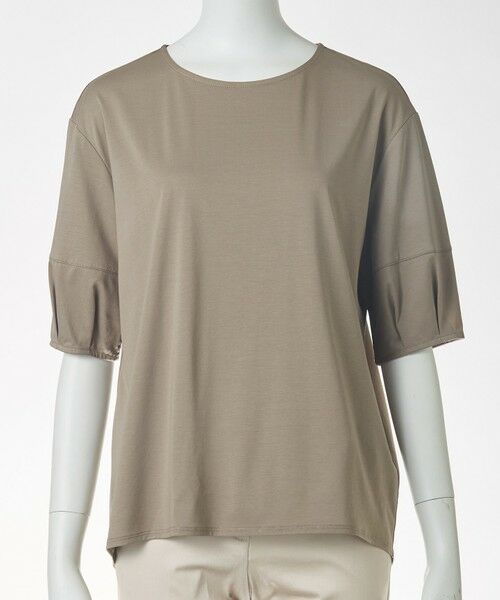 L size ONWARD(大きいサイズ) / エルサイズオンワード カットソー | 【消臭機能付き】プレーティングジャージー ボリュームスリーブ カットソー | 詳細16