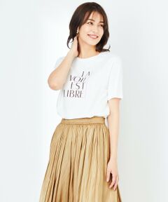 L size ONWARD(大きいサイズ) / エルサイズオンワード カットソー | 【UVケア】グラフィックロゴ Tシャツ