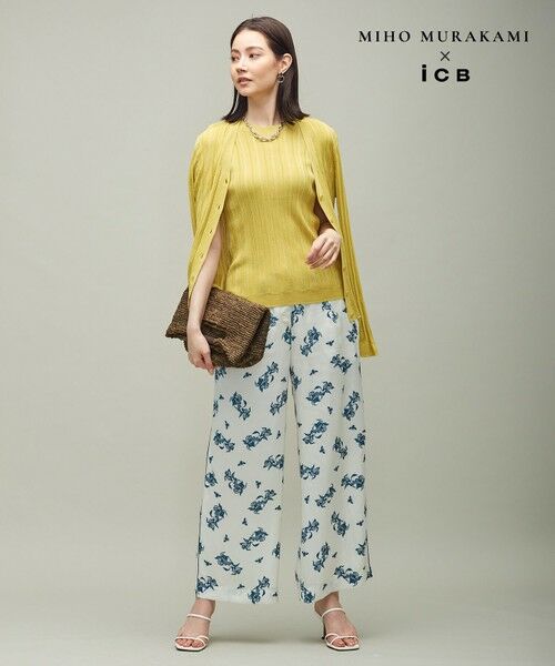 L size ONWARD(大きいサイズ) / エルサイズオンワード その他パンツ | 【MIHO MURAKAMIさんコラボ】コラボプリント パンツ | 詳細2