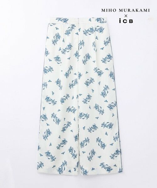 L size ONWARD(大きいサイズ) / エルサイズオンワード その他パンツ | 【MIHO MURAKAMIさんコラボ】コラボプリント パンツ | 詳細3