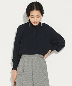 L size ONWARD(大きいサイズ) / エルサイズオンワード シャツ・ブラウス | 【洗える】 スモッキング ブラウス