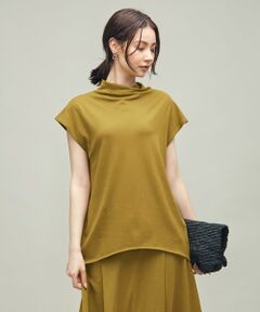 L size ONWARD(大きいサイズ) / エルサイズオンワード カットソー | 【マガジン掲載】 ハイツイストスムース　スリーブレスプルオーバー (番号CE22)