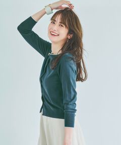 L size ONWARD(大きいサイズ) / エルサイズオンワード カーディガン・ボレロ | 【洗える】ラインポイント カーディガン