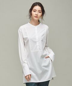 L size ONWARD(大きいサイズ) / エルサイズオンワード カットソー | 【洗える】 プレミアムジャージー チュニックブラウス