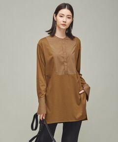 L size ONWARD(大きいサイズ) / エルサイズオンワード カットソー | 【洗える】 プレミアムジャージー チュニックブラウス