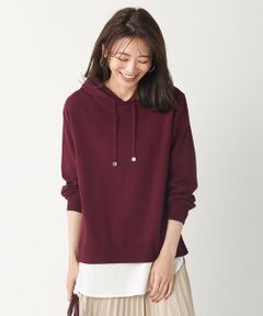 L size ONWARD(大きいサイズ) / エルサイズオンワード パーカー | 【洗える】KATE ニット パーカー