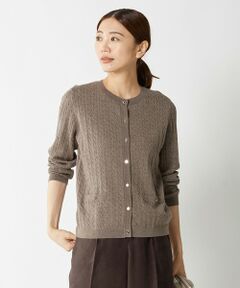 【洗える】KNIT BASIC ミディ丈 カーディガン