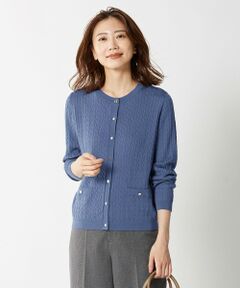 【洗える】KNIT BASIC ミディ丈 カーディガン