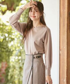 L size ONWARD(大きいサイズ) / エルサイズオンワード ニット・セーター | 【洗える】オフボディドルマン ニット