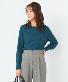 L size ONWARD(大きいサイズ) / エルサイズオンワード ニット・セーター | 【美人百花1月号掲載】ウールフェミニン プルオーバー