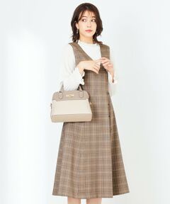 L size ONWARD(大きいサイズ) / エルサイズオンワード セットアップ | 【美人百花10月号掲載】サイドボタンフレアジャンスカ セット