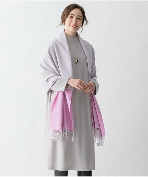 L size ONWARD(大きいサイズ) / エルサイズオンワード ロング・マキシ丈ワンピース | 【洗える】ウールジャージー ワンピース | 詳細3