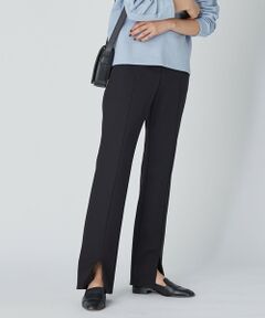 L size ONWARD(大きいサイズ) / エルサイズオンワード その他パンツ | 【マガジン掲載】 テックストレッチ セミフレアパンツ（番号CJ35）