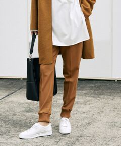 L size ONWARD(大きいサイズ) / エルサイズオンワード その他パンツ | 【マガジン掲載】 ウールサキソニー ジョグパンツ（番号CJ36）